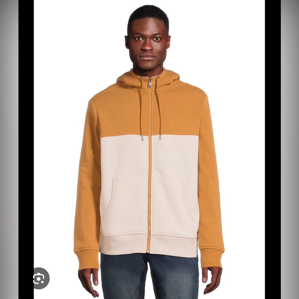 George Men’s Faux Sherpa Fleece Lined Jacket with Hood